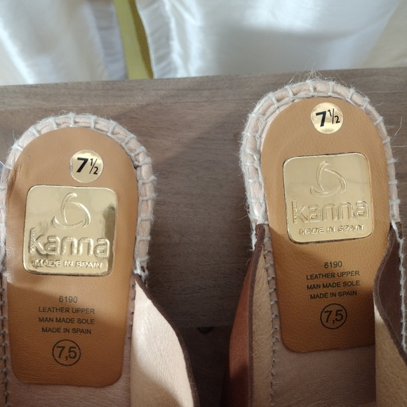 Kanna Espadrille Wedge Sandals 38 - Picture 5 of 5